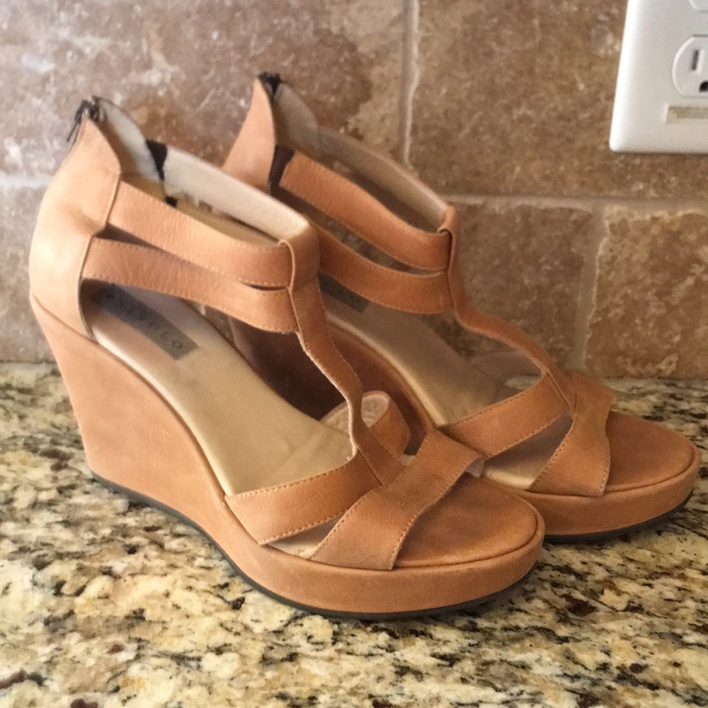 Nisolo tan wedges